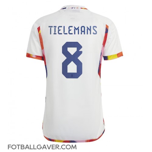Belgia Youri Tielemans #8 Fotballklær Bortedrakt VM 2022 Kortermet